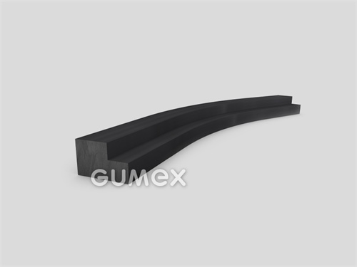 "L" Gummiprofil, 10x16/5,5mm, 60°ShA, NBR, -40°C/+70°C, schwarz, 